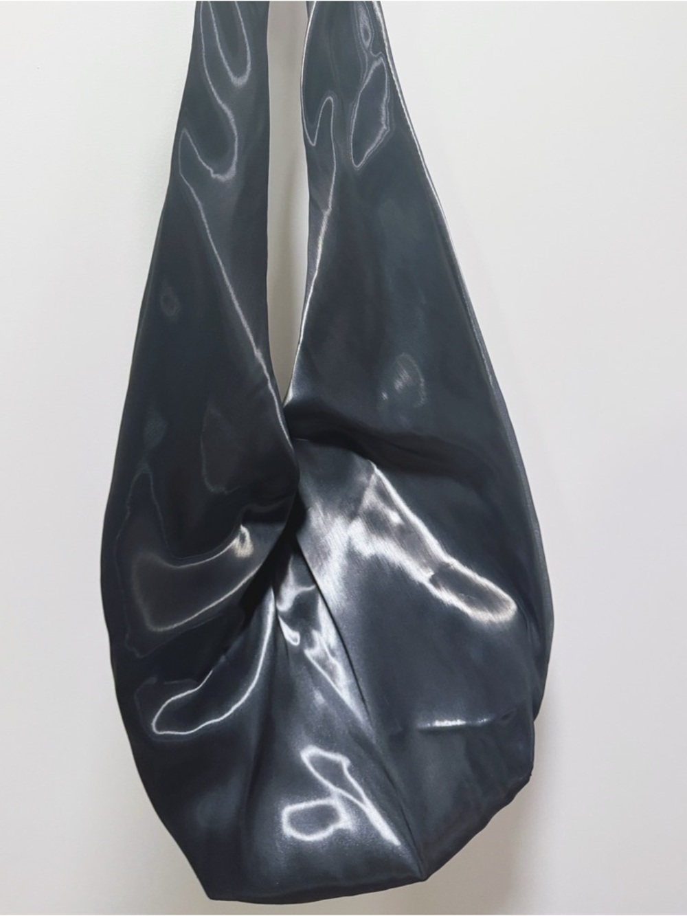 COS High Shine Shoulder Bag - Navy